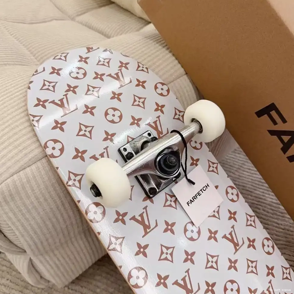 BROWN SKATEBOARD LV MONOGRAM CUSTOM 0506
